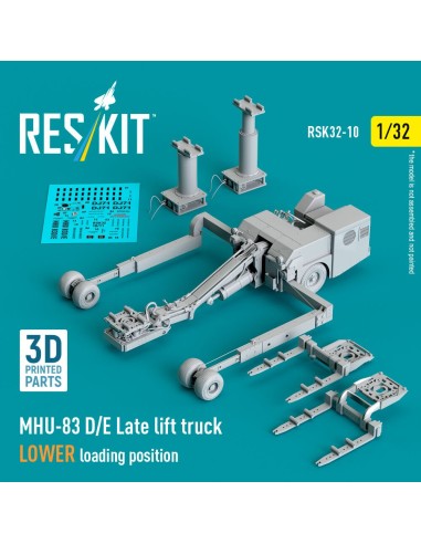 MHU-83 D/E Late lift truck LOWER loading position (3D Printed model kit) 