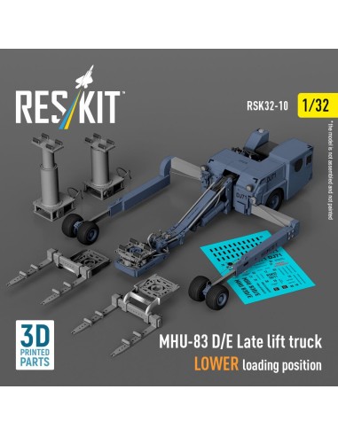 MHU-83 D/E Late lift truck LOWER loading position (3D Printed model kit) 