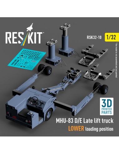 MHU-83 D/E Late lift truck LOWER loading position (3D Printed model kit) 