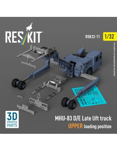 MHU-83 D/E Late lift truck UPPER loading position (3D Printed model kit) 