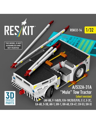 A/S32A-31A Mule Tow Tractor (short version) (AV-8B, F-14B/D, F/A-18C/D/E/F/G, C-2, E-2?, EA-6B, S-3B, AH-1, UH-1, UH-60, CH-47, 