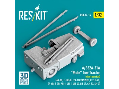 A/S32A-31A Mule Tow Tractor (short version) (AV-8B, F-14B/D, F/A-18C/D/E/F/G, C-2, E-2?, EA-6B, S-3B, AH-1, UH-1, UH-60, CH-47, 
