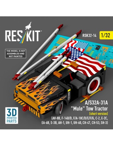 A/S32A-31A Mule Tow Tractor (short version) (AV-8B, F-14B/D, F/A-18C/D/E/F/G, C-2, E-2?, EA-6B, S-3B, AH-1, UH-1, UH-60, CH-47, 