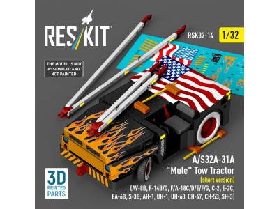 A/S32A-31A Mule Tow Tractor (short version) (AV-8B, F-14B/D, F/A-18C/D/E/F/G, C-2, E-2?, EA-6B, S-3B, AH-1, UH-1, UH-60, CH-47, 