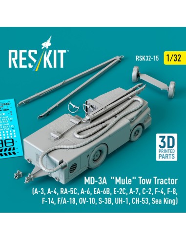 MD-3A Mule Tow Tractor (A-3, A-4, RA-5C, A-6, EA-6B, E-2C, A-7, C-2, F-4, F-8, F-14, F/A-18, OV-10, S-3B, UH-1, CH-53, Sea King)