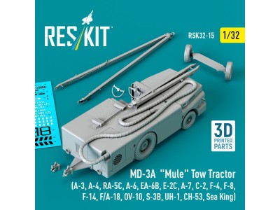 MD-3A Mule Tow Tractor (A-3, A-4, RA-5C, A-6, EA-6B, E-2C, A-7, C-2, F-4, F-8, F-14, F/A-18, OV-10, S-3B, UH-1, CH-53, Sea King)