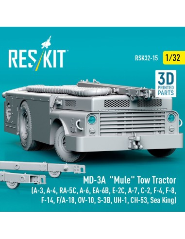 MD-3A Mule Tow Tractor (A-3, A-4, RA-5C, A-6, EA-6B, E-2C, A-7, C-2, F-4, F-8, F-14, F/A-18, OV-10, S-3B, UH-1, CH-53, Sea King)