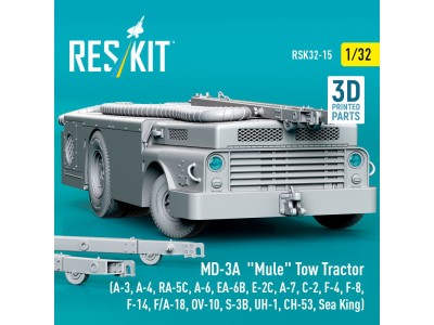 MD-3A Mule Tow Tractor (A-3, A-4, RA-5C, A-6, EA-6B, E-2C, A-7, C-2, F-4, F-8, F-14, F/A-18, OV-10, S-3B, UH-1, CH-53, Sea King)
