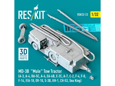 MD-3B Mule Tow Tractor (A-3, A-4, RA-5C, A-6, EA-6B, E-2C, A-7, C-2, F-4, F-8, F-14, F/A-18, OV-10, S-3B, UH-1, CH-53, Sea King)