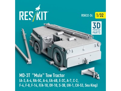 MD-3T Mule Tow Tractor (A-3, A-4, RA-5C, A-6, EA-6B, E-2C, A-7, C-2, F-4, F-8, F-14, F/A-18, OV-10, S-3B, UH-1, CH-53, Sea King)