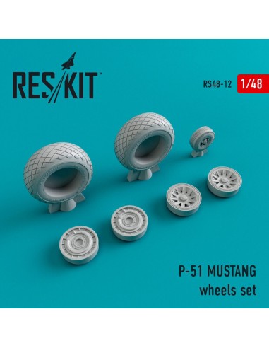 P-51 Mustang wheels set 