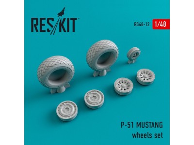 P-51 Mustang wheels set 