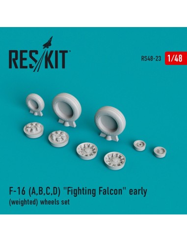F-16 (A,B,C,D) Fighting Falcon early (weighted) wheels set 