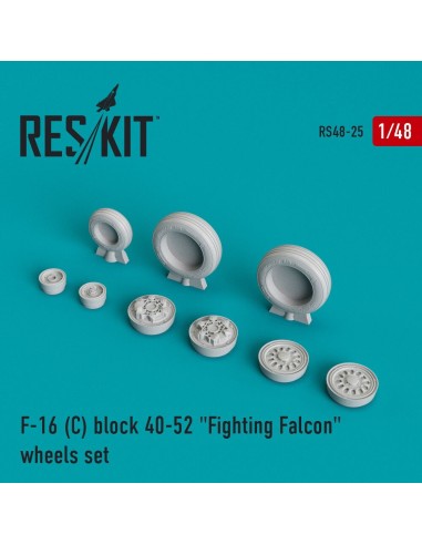 F-16C block 40-52 Fighting Falcon (weighted) wheels set 