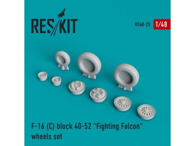 F-16C block 40-52 Fighting Falcon (weighted) wheels set 