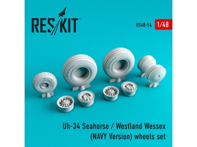 Uh-34 Seahorse/Westland Wessex (NAVY Version) wheels set 