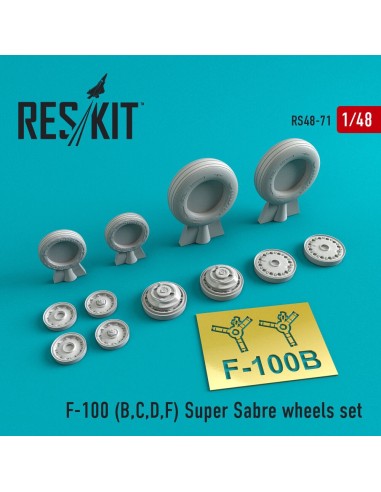 F-100 (B,C,D,F) Super Sabre wheels set 