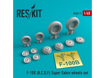 F-100 (B,C,D,F) Super Sabre wheels set 