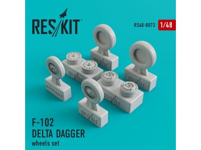 F-102 Delta Dagger wheels set 