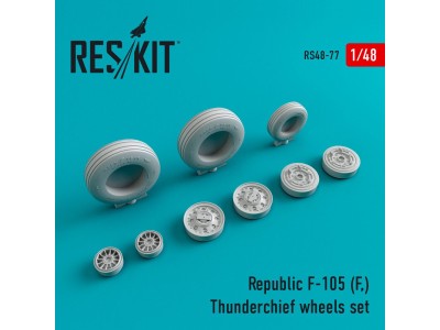 F-105F Thunderchief wheels set 