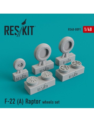 F-22A Raptor wheels set 