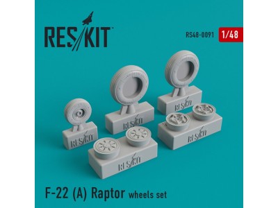 F-22A Raptor wheels set 