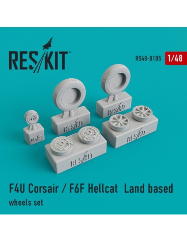 F4U Corsair/F6F Hellcat Land based wheels set 