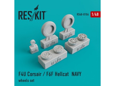 F4U Corsair/F6F Hellcat NAVY wheels set 