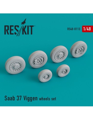 Saab 37 Viggen wheels set 