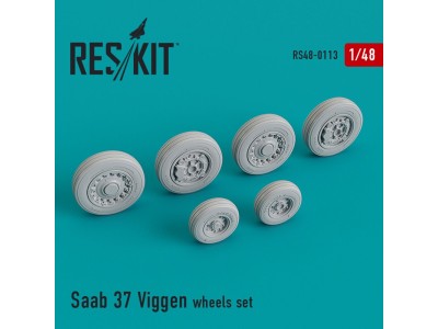 Saab 37 Viggen wheels set 