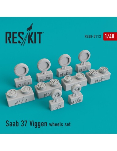 Saab 37 Viggen wheels set 