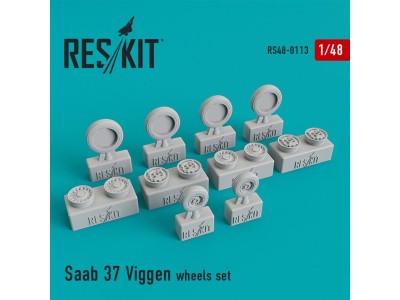 Saab 37 Viggen wheels set 