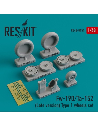 Fw-190 (Late version) type 1 wheels set 