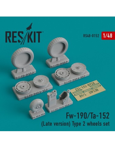 Fw-190 (Late version) type 2 wheels set 