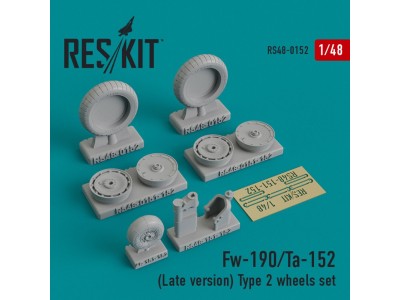 Fw-190 (Late version) type 2 wheels set 