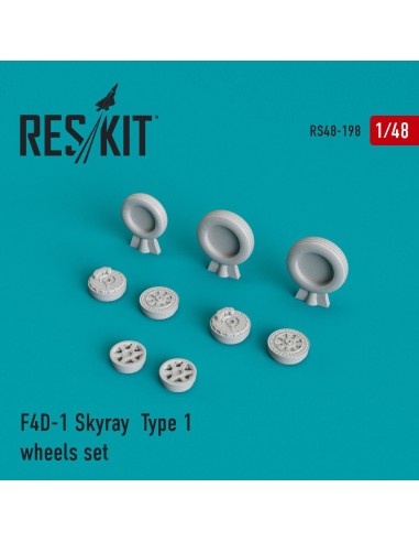 F4D-1 Skyray type 1 wheels set 