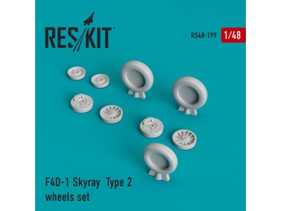 F4D-1 Skyray type 2 wheels set 