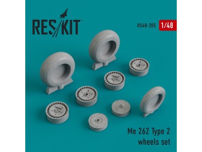 Me.262 type 2 wheels set 