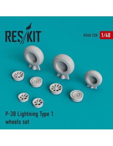 P-38 Lightning type 1 wheels set 