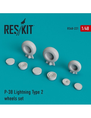 P-38 Lightning type 2 wheels set 