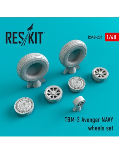 TBM-3 Avenger NAVY wheels set 