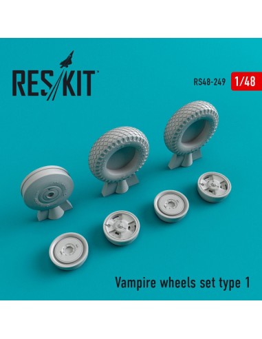 DH.115 Vampire wheels set type 1 