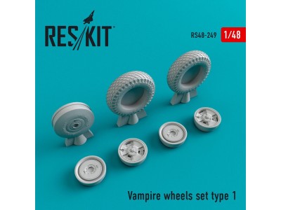 DH.115 Vampire wheels set type 1 