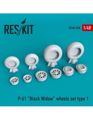 P-61 Black Widow wheels set 