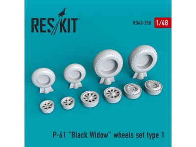 P-61 Black Widow wheels set 