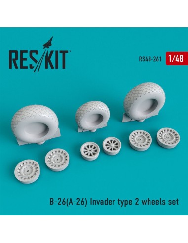 B-26 (A-26) Invader type 2 wheels set 