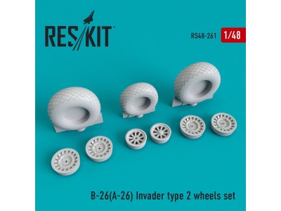 B-26 (A-26) Invader type 2 wheels set 