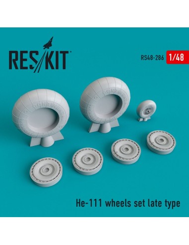 He-111 wheels set late type 