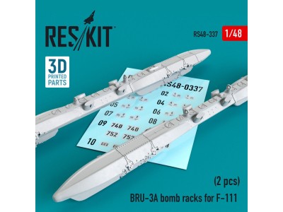BRU-3A bomb racks for F-111 (2 pcs) (3D Printed) 