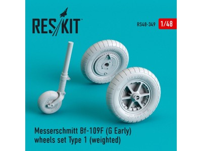 Bf-109 (F, G-early) wheels set type 1 (weighted) 